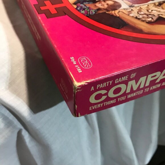 Compatibility Board Game Couples Party Vintage 1974 Reiss Games Retro Design - Picture 9 of 10